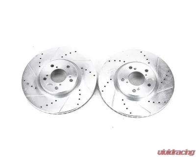 Power Stop Evolution Drilled & Slotted Rotors - Pair Front Acura MDX 2007-2013 - JBR1171XPR