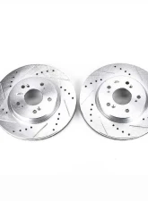 Power Stop Evolution Drilled & Slotted Rotors - Pair Front Acura RDX 2007-2012                                     - JBR1173XPR - Image 2