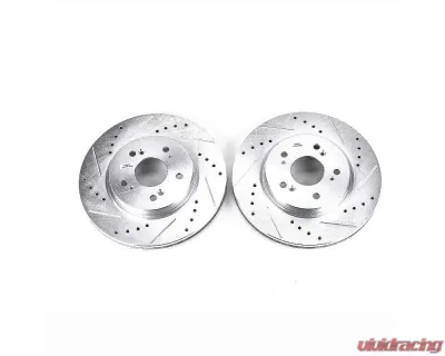 Power Stop Evolution Drilled & Slotted Rotors - Pair Front Acura RDX 2007-2012 - JBR1173XPR