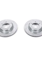 Power Stop Evolution Drilled & Slotted Rotors - Pair Front Lexus GX460 2010-2019                                     - JBR1395XPR - Image 2