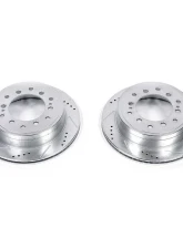 Power Stop Evolution Drilled & Slotted Rotors - Pair Rear Lexus GX460 2010-2019                                     - JBR1396XPR - Image 2