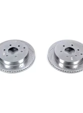 Power Stop Evolution Drilled & Slotted Rotors - Pair Rear Infiniti QX56 2011-2013                                     - JBR1553XPR - Image 2