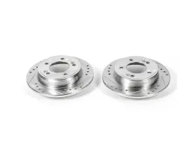 Power Stop Evolution Drilled & Slotted Rotors - Pair Rear Hyundai Elantra 2011-2019