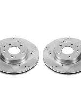 Power Stop Evolution Drilled & Slotted Rotors - Pair Front Mazda Mazda 6 2014-2018                                     - JBR1596XPR - Image 2
