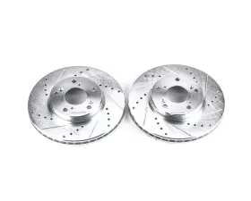Power Stop Evolution Drilled & Slotted Rotors - Pair Front Acura ILX 2014-2015