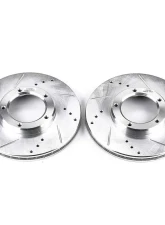 Power Stop Evolution Drilled & Slotted Rotors - Pair Front Toyota Tacoma 1995-2004                                     - JBR790XPR - Image 2