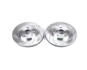 Power Stop Evolution Drilled & Slotted Rotors - Pair Front Acura CL 2001-2003