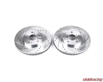 Power Stop Evolution Drilled & Slotted Rotors - Pair Front Acura CL 2001-2003 - JBR923XPR