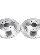 Power Stop Evolution Drilled & Slotted Rotors - Pair Rear Honda CR-V 2002-2004                                     - JBR963XPR - Image 2