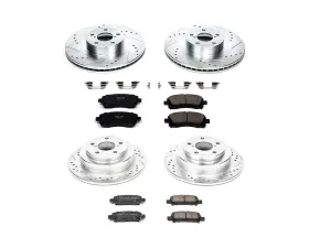Power Stop Z23 Evolution Sport Brake Kit Front & Rear Subaru Impreza 2002-2003