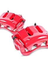 Power Stop Red Calipers w/Brackets - Pair Rear Infiniti G20 1999-2001                                     - S2626 - Image 2
