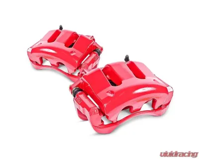 Power Stop Rear S4696 Pair Of High-Temp Red Powder Coated Calipers For Chevrolet Camaro 1998-2002, Pontiac Firebird 1998-2002 [Model Specific