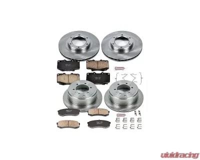 Power Stop Autospecialty Brake Kit Front & Rear Lexus LX450 1996-1997 - KOE1155