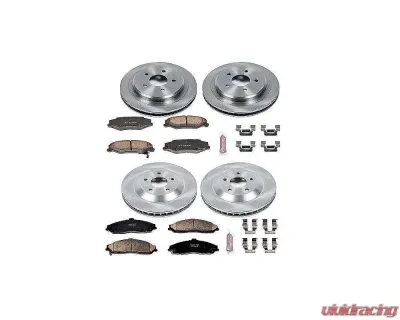 Power Stop Autospecialty Brake Kit Front & Rear Cadillac XLR 2004 - KOE1560