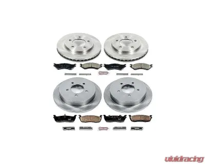 Power Stop Autospecialty Brake Kit Front & Rear Ford Expedition 1997-2000 - KOE1870