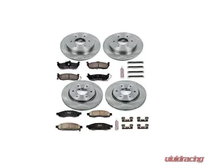 Power Stop Autospecialty Brake Kit Front & Rear Infiniti QX56 2005-2007 - KOE212