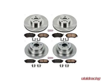 Power Stop Autospecialty Brake Kit Front & Rear Saab 9-2X 2005-2006 - KOE2376