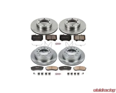 Power Stop Autospecialty Brake Kit Front & Rear Toyota Sequoia 2001-2002 - KOE2756
