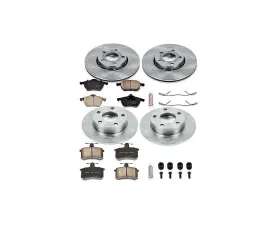 Power Stop Autospecialty Brake Kit Front & Rear Audi A4 Quattro 1996-1998