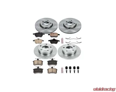 Power Stop Autospecialty Brake Kit Front & Rear Audi A4 Quattro 1996-1998 - KOE2799