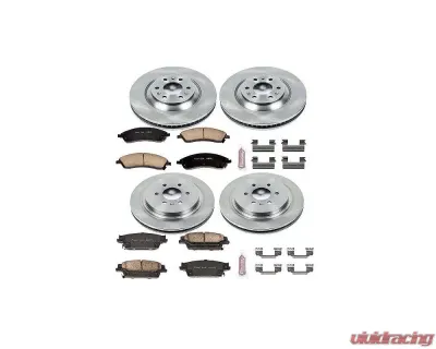 Power Stop Autospecialty Brake Kit Front & Rear Cadillac SRX 2004-2009 - KOE4014