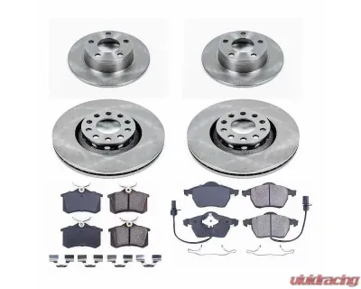 Power Stop Autospecialty Brake Kit Front & Rear Audi A6 Quattro 1999-2004 - KOE4197
