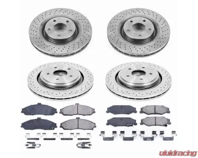 Power Stop Autospecialty Brake Kit Front & Rear Cadillac XLR 2006-2009 - KOE4400