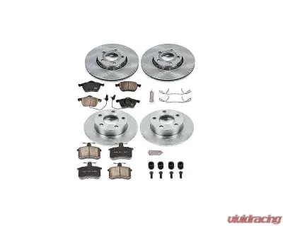 Power Stop Autospecialty Brake Kit Front & Rear Audi A4 Quattro 1999-2001 - KOE530