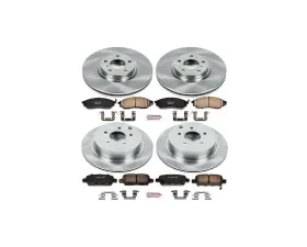 Power Stop Autospecialty Brake Kit Front & Rear Infiniti M35h 2012-2013