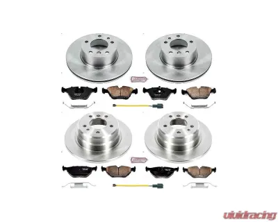 Power Stop Autospecialty Brake Kit Front & Rear BMW 525i 1989 - KOE7335