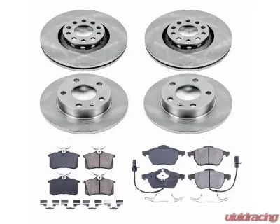 Power Stop Autospecialty Brake Kit Front & Rear Audi A4 Quattro 2004-2005 - KOE7919