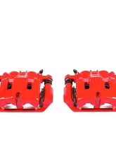 Power Stop Red Calipers w/Brackets - Pair Front Acura TL 2009-2014                                     - S3102 - Image 2