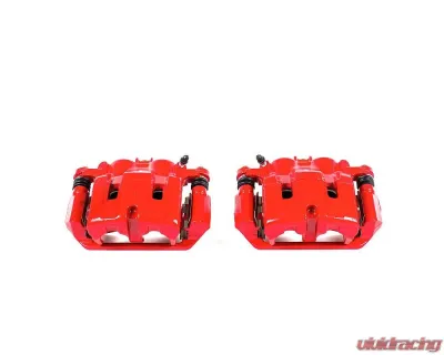 Power Stop Red Calipers w/Brackets - Pair Front Acura TL 2009-2014 - S3102