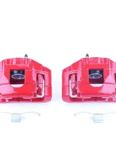 Power Stop Red Calipers w/Brackets - Pair Front Audi A4 2005-2006                                     - S3110 - Image 2