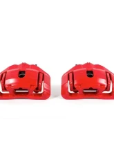 Power Stop Red Calipers w/Brackets - Pair Front BMW 335d 2009-2011                                     - S3334 - Image 2