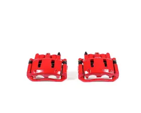 Power Stop Red Calipers w/Brackets - Pair Front Ford Explorer 1995-2001