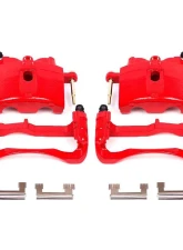 Power Stop Red Calipers w/Brackets - Pair Front Cadillac DeVille 2000-2004                                     - S4730 - Image 2