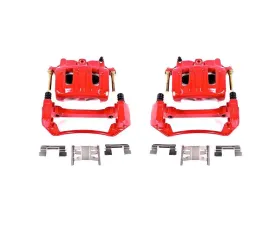 Power Stop Red Calipers w/Brackets - Pair Front Ford F-150 1999-2003
