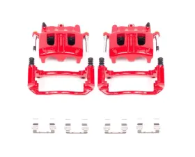 Power Stop Red Calipers w/Brackets - Pair Front Ford Explorer 2002-2005