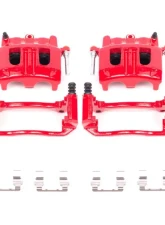 Power Stop Red Calipers w/Brackets - Pair Front Ford Explorer 2002-2005                                     - S4758 - Image 2