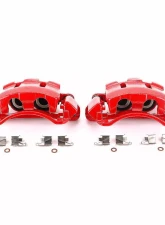 Power Stop Red Calipers w/Brackets - Pair Front Ford Excursion 2000-2005                                     - S4790 - Image 2