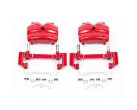 Power Stop Red Calipers w/Brackets - Pair Front Ford Expedition 2003-2006