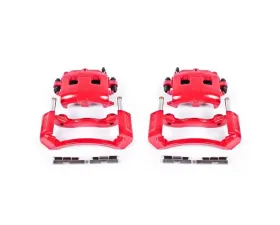 Power Stop Red Calipers w/Brackets - Pair Front Dodge Ram 1500 2002-2005