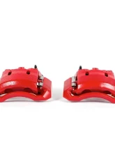 Power Stop Red Calipers w/Brackets - Pair Front Dodge Ram 1500 2006-2008                                     - S4890 - Image 2
