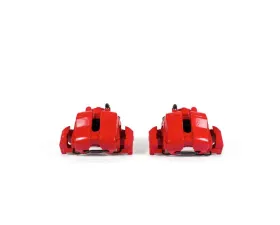 Power Stop Red Calipers w/Brackets - Pair Front Ford Escape 2005-2006
