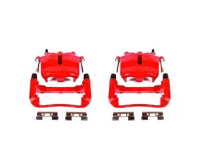 Power Stop Red Calipers w/Brackets - Pair Front Ford F-150 2005-2008