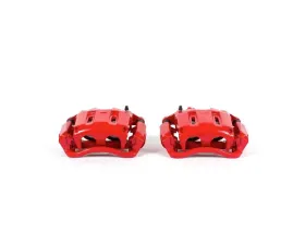 Power Stop Red Calipers w/Brackets - Pair Front Ford F-350 Super Duty 2005-2012
