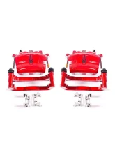 Power Stop Red Calipers w/Brackets - Pair Front Buick Enclave 2008-2016                                     - S5004 - Image 2