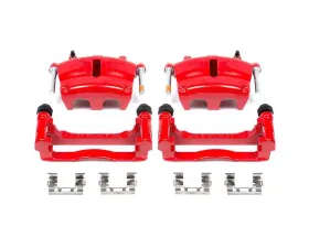 Power Stop Red Calipers w/Brackets - Pair Front Buick Rainier 2006-2007