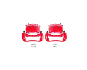 Power Stop Red Calipers w/Brackets - Pair Front Dodge Dakota 2005-2008
